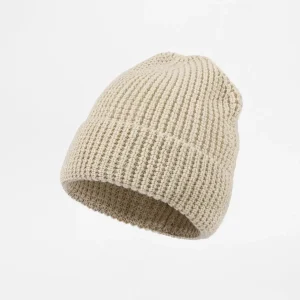 Waffle Knit Cuffed Beanie