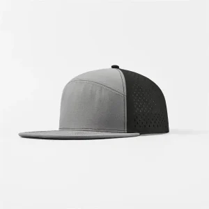 6 Panel Perforated Snapback Hat