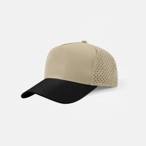 5 Panel Perforated Snapback Golf Hat